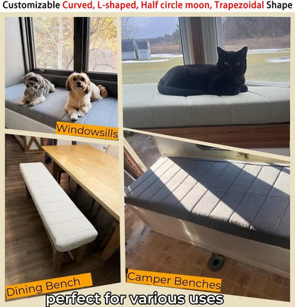 Benutzerdefinierte Teddy Samt Erkerfenster Sitz lange Bank Kissen Sitzpolster lange Matratze Polsterung Stuhl Sitzpolster dekorative Pads Schaukeln