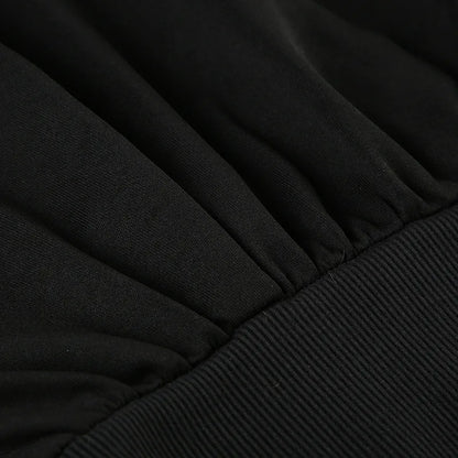 Goth Dark Autumn Winter Faux Fur Collar Solid Hooded Coats Women Casual Slim Waist Zip Hoodies Gothic Jackets Chic Streetwear.