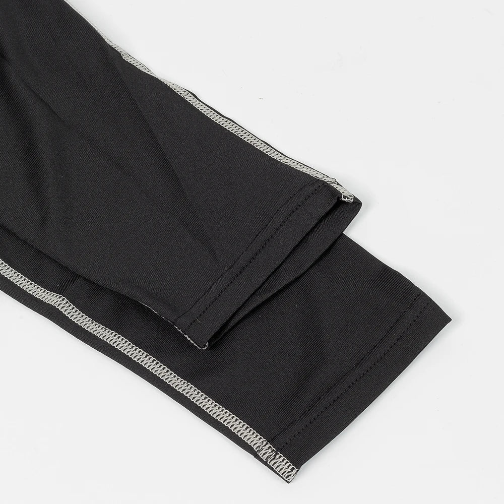 Men's Quick Dry Running T-shirt Workout Compression Shirt Turtleneck Long Sleeve Rash Guard Gym Base Layer Athletic Undershirt.