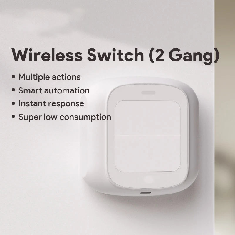 Tuya Smart WiFi/Zigbee Schalter Push Button Schalter 2 Gang 6 Szene Wireless Smart Home Fernbedienung Automatisierung Szenario schalter.