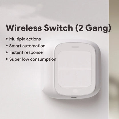 Tuya Smart WiFi/Zigbee Schalter Push Button Schalter 2 Gang 6 Szene Wireless Smart Home Fernbedienung Automatisierung Szenario schalter.