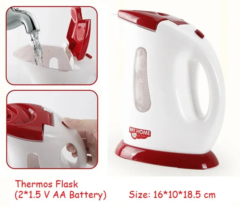 Kitchen Appliances Toys Toy Kitchen Set for Kids Play Kitchen Doll House Accessories Blender Coffee Maker Machine Mixer Toaster.