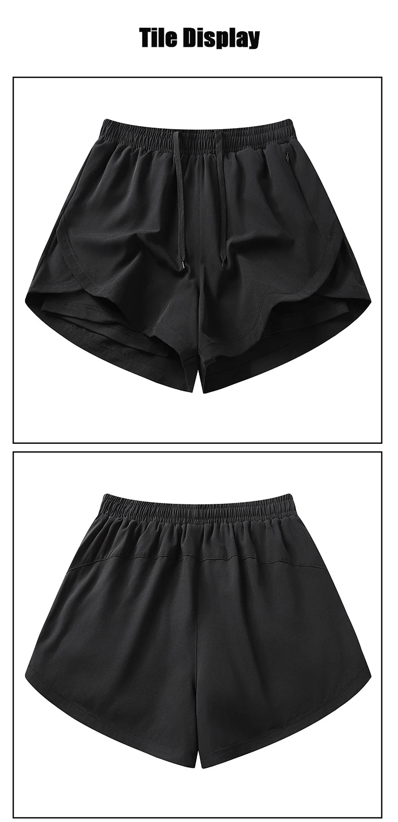 Yoga Short Pants Women Double Design Short Lightweight Comfortable Quick Dry Breathable Fitness Sport Anti-exposure Shorts Pants.