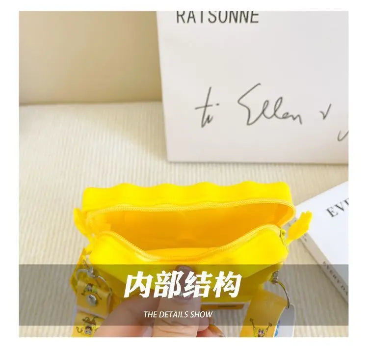 New Original cartoon SpongeBob SquarePants Kids Shoulder Bags Girl and Boys Cute gift Bag