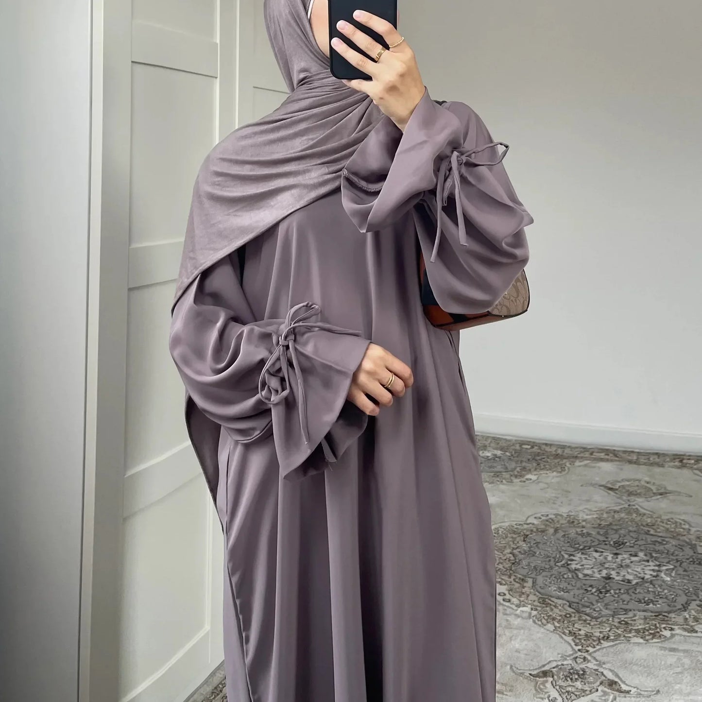 Ramadan Eid Plain Black Abaya Dubai Women drawstring Islam Muslim Maxi Kaftan Dress Kebaya Caftan Marocain Robe Femme Musulmane.