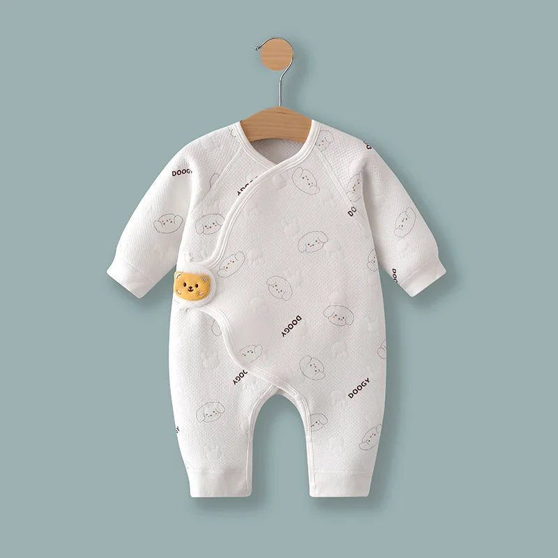 Frühling und Herbst 0-6 Monate Baby Strampler Winter Neugeborene Mädchen Jungen 100 % Baumwolle Kleidung von Langarm Säuglingskleidung Pyjamas.