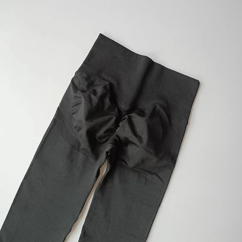 Nahtlose Damen-Leggings mit hoher Taille, schnell trocknend, elastisch, für Yoga, Fitness, Fitnessstudio, Jogginghose, Push-up-Leggings, Sportbekleidung