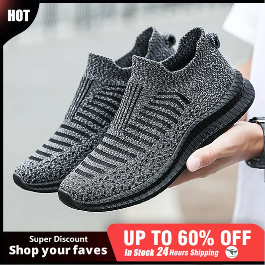 Men Shoes Lightweight Sneakers Men Fashion Casual Walking Shoes Breathable Slip on wear-resistant Mens Loafers Zapatillas Hombre.