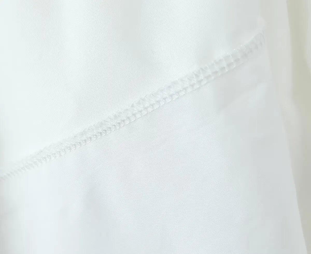 YENKYE 2025 Women Yellow White Cotton Big Swing Long Skirt Vintage High Waist Side Zipper A-line Summer Skirts Holiday.