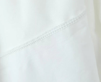 YENKYE 2025 Women Yellow White Cotton Big Swing Long Skirt Vintage High Waist Side Zipper A-line Summer Skirts Holiday.