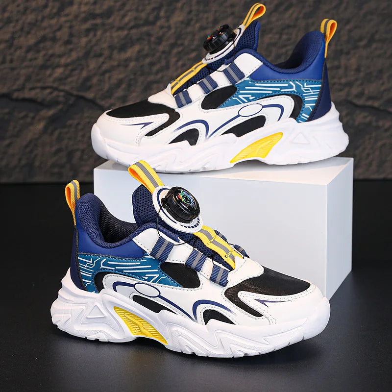 Design Boy Shoes Children Sneaker Size 28-39 Fashion Autumn New Kids Daily Walking Tennis Shoes Sports PU Leather Boy Sneaker.