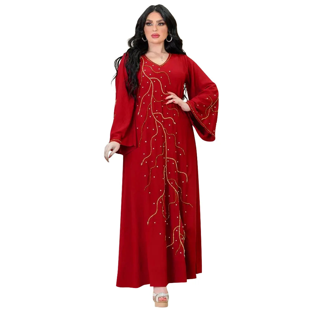 Kaftan Eid elegante muslimische Frauen Kleid Ramadan Party Dubai Abaya Truthahn Islam lange Abendkleider Musulmane elegante Vestidos.