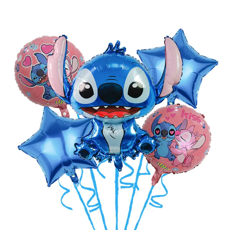 Disney Stitch Geburtstagsparty-Luftballons, Lilo & Stitch-Ballon-Sets, Babyparty für Kinder, Geburtstagsparty-Dekorationen, Zubehör, Geschenke