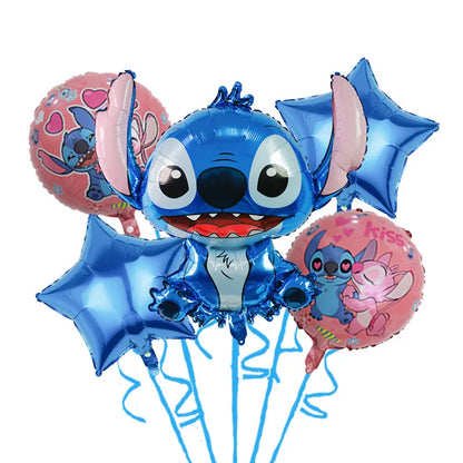 Disney Stitch Geburtstagsparty-Luftballons, Lilo & Stitch-Ballon-Sets, Babyparty für Kinder, Geburtstagsparty-Dekorationen, Zubehör, Geschenke