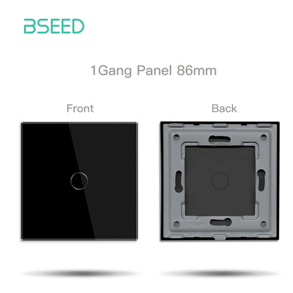 BSEED Zigbee Touch Schalter Funktion Basis 1/2/3Weg Glas Panels EU Wand Smart Steckdose Tuya Smart Leben App DIY Teile Nur