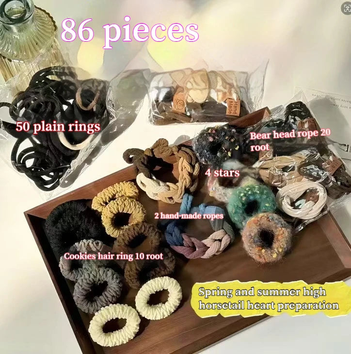 New 8-137PCS Set Hair Clip Combination Women Hair Accessories Grab Clip Hair Band Temperament Hairclip High Ponytail Headband.