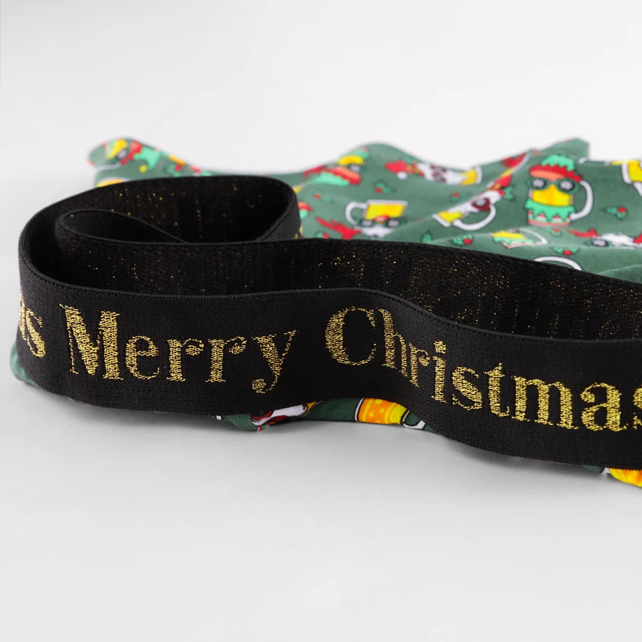 4 stücke Weihnachten Schlüpfer der Männer Baumwolle Shorts Marke Druck Männer Unterhosen Brief Bund Boxer Briefs Sexy Unterwäsche Männer Boxer