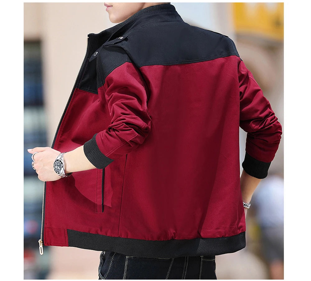 DIMUSI Winter Men's Bomber Jacket Casual Mens Outwear Fleece Warm Coats Fashion Stand Collar Uniform Jackets Mens Brand Clothing.