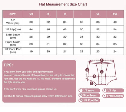 Bamboo Fiber Period Underwear for Women Anti-Leakage Breathable 4-Layer Reusable Menstrual Panties for Daily Use Sports.