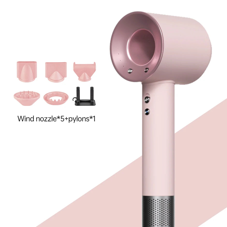 1.8m Professinal Leafless Hair Dryer Electric Hair Dryer High Speed 1600W Negative 200 Million Anion Blow Dryer Silent Hair Drye