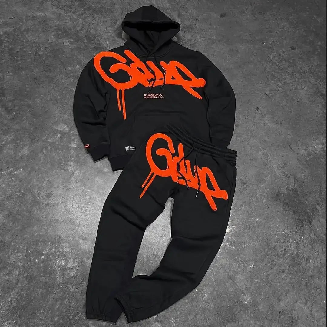 GEEDUP Hoodies Y2K ClothesFashion Vintage Letter  Harajuku Gothic Hip Hop Graphic Oversized Hoodies Sweatshirts Casual Jacket.