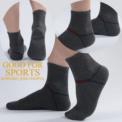 5 Pairs/Lot Running Socks Men Sports High Quality Cotton Colorful Outdoor Cycle Casual Breathable Long Sock Male Gifts 5 Styles.