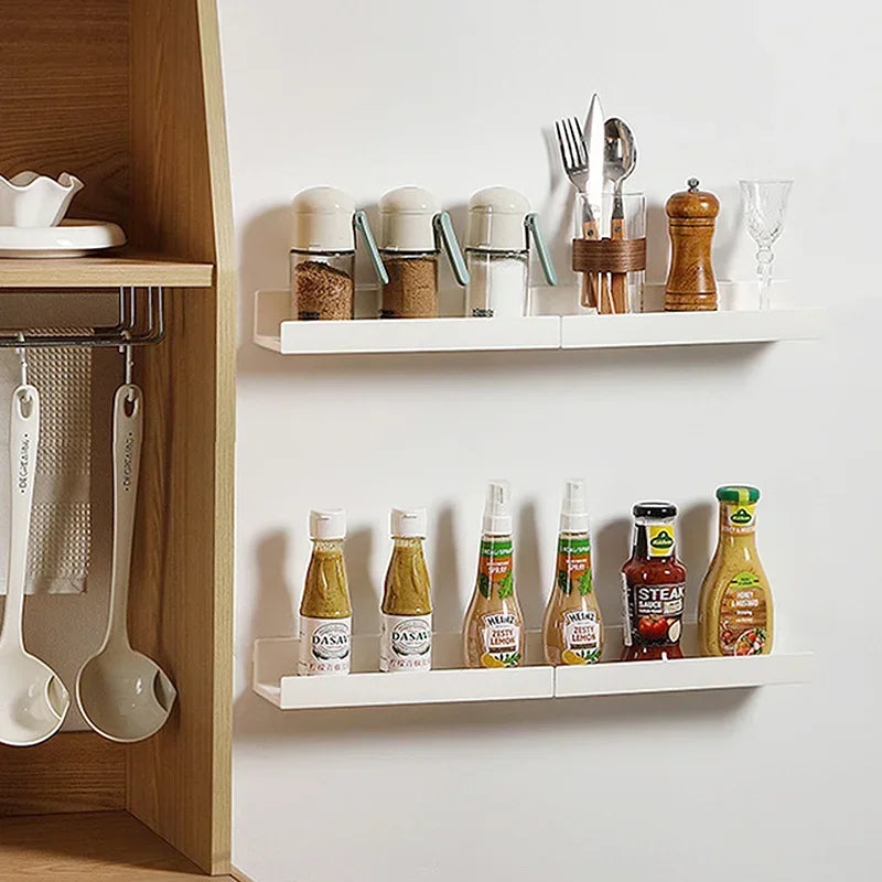 Badezimmerregal, Make-up-Aufbewahrung, Organizer, selbstklebende Regale ohne Bohren, Wand-Shampoo-Regal, Duschregal