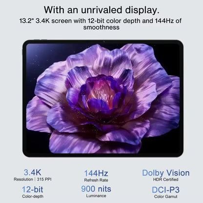 OnePlus Pad 3 Global Version Tablet Snapdragon 8 Elite 13.2" 144Hz Display 3.4K Resolution 8 Speakers Wi-Fi 7 Android 15.