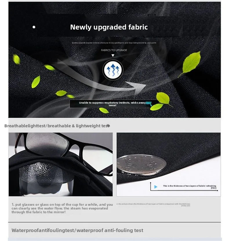 Men's Travel Dress Pants Stretch, No Iron Required Business Trousers, British Classic Slim Fit Lightweight Office Work Pants.