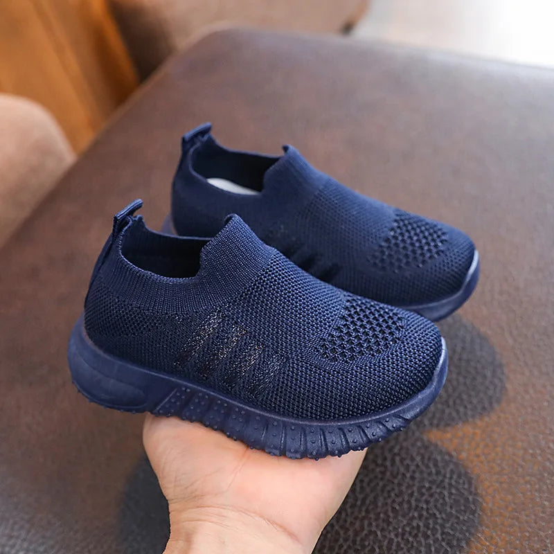 Children Shoes Spring Summer Kids Sneakers Soft Breathable Mesh For Boys Slip-on Casual Shoes Anti-Slip Walking Baby Girls Shoes