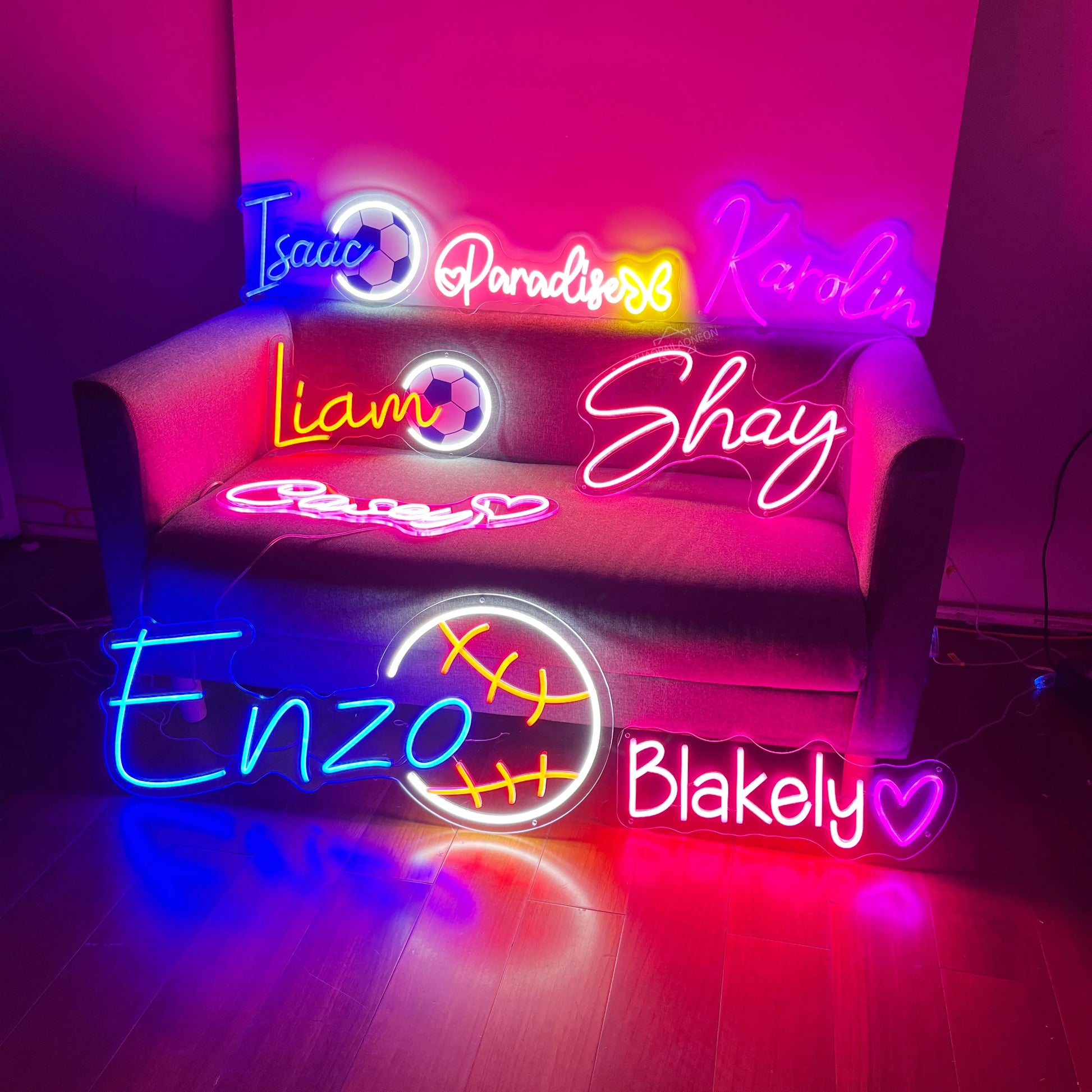 Benutzerdefinierte Neon Zeichen LED Vorname Licht Kinder Name Neon personalisierte Zeichen Teenager Zimmer Dekor Neon Led Lampe für Schlafzimmer Wand Dekor.