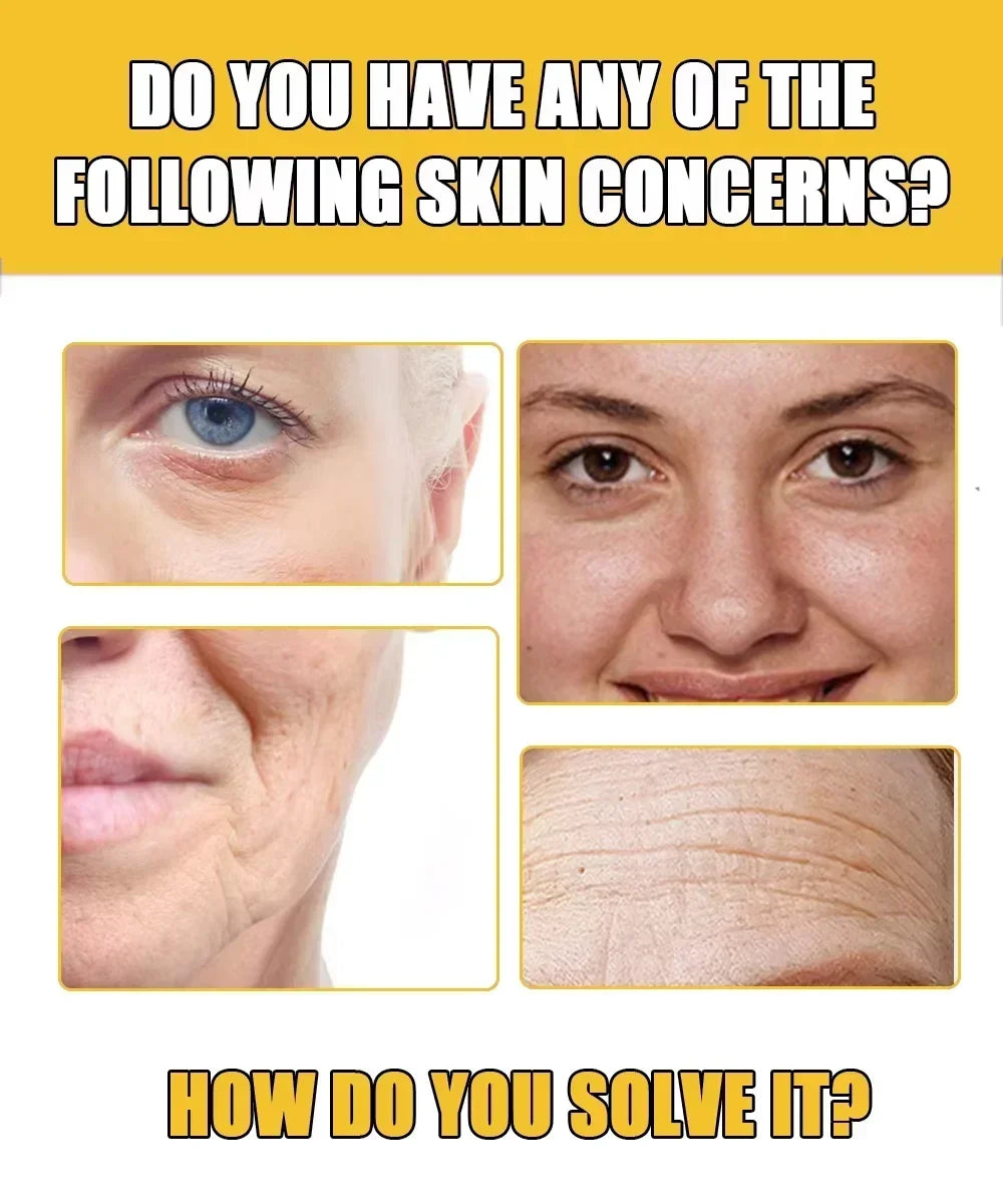 Instant Anti Wrinkle Aging Effect Remove Facial Wrinkles Serum To Fine Lines Around The Eyes Crow's Feet Neck Wrinkle Serum.