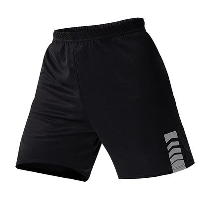 2-pcs Men's Quick-drying Exercise Black-and-white Suit Running Fitness Breathable Short Sleeve Comfortable Joker Playing Shorts.