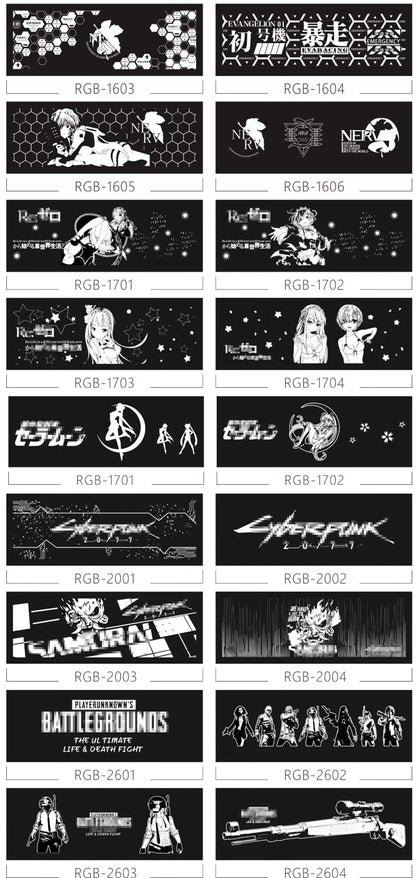 Mirror MOD RGB Lighting Panel Customize PC Case VGA Backplate Side Panel PC Cabinet A-RGB Colorful AURA SYNC Water Cooling Plate.