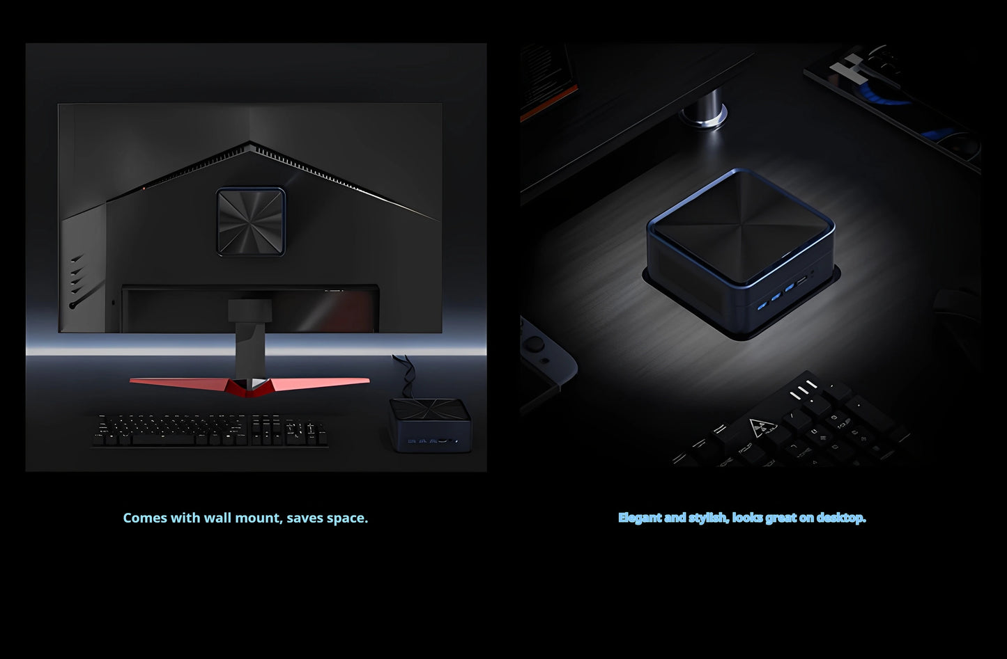 Mini Host Amd Ryzen R7-7735hs 8745hs Ddr5 70w  Wifi6 4k Pcie4.0 Ssd High-End Gaming Desktop Mini Host Diy Barebone System