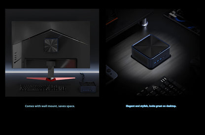 Mini Host Amd Ryzen R7-7735hs 8745hs Ddr5 70w  Wifi6 4k Pcie4.0 Ssd High-End Gaming Desktop Mini Host Diy Barebone System