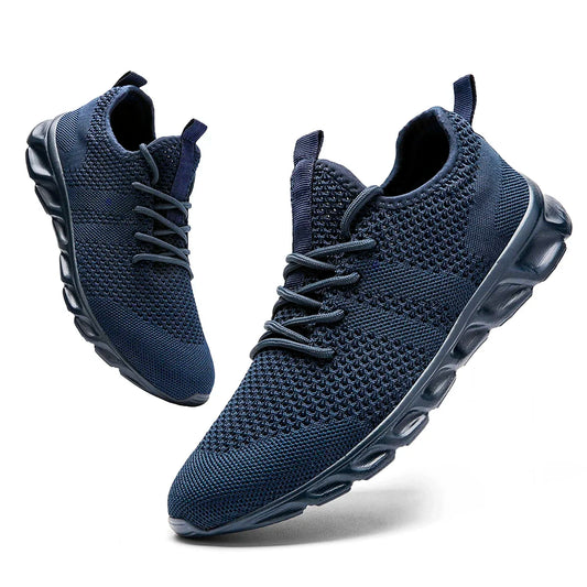 2024 Trend men's casual shoes light sneaker white large size outdoor breathable mesh fashion sports black running tennis shoes.