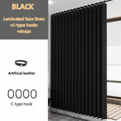 Hochgewichtiger, leinenähnlicher, gefalteter Badvorhang, Heimdekoration, Vorhang, Badezimmervorhang, Küchenschrankvorhang, kommt mit passenden Haken