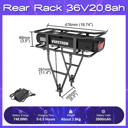 [ON SALE] Hailong Battery Electric Bicycle 21700 18650 Cells Pack 48V 36V 13Ah 52V 20Ah eBike Powerful Lithium Battery for BBS02