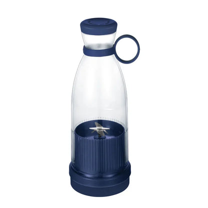 6-Blade Mini Portable Electric Juicer Bottle – USB-Charged, Shakes Orange/Lemon, Works As Fresh Fruit Mixer & Squeezer