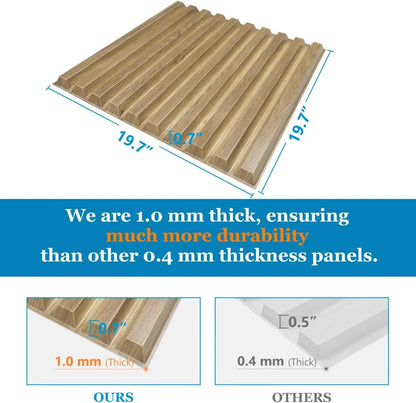 12 piece/3m² /50cm Decorative Textured PVC 3D Wall Panel 3D wall sticker Interior Wall Decor Living Room Bedroom in White/Black