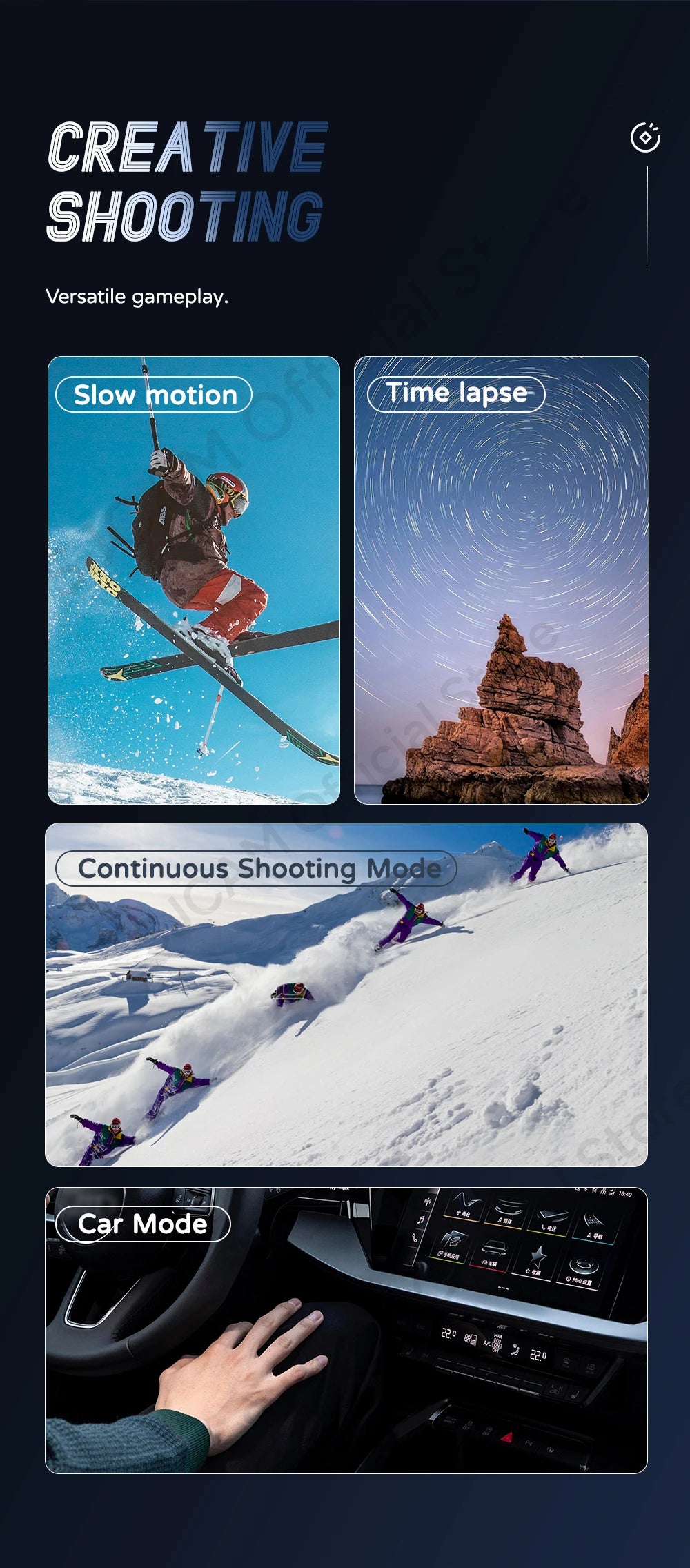 SJCAM C200 Pro 4K Action Camera with Portable Body 5M Waterproof FHD 6-Axis GYRO Video Body 5G WiFi Night Vision Sports DV