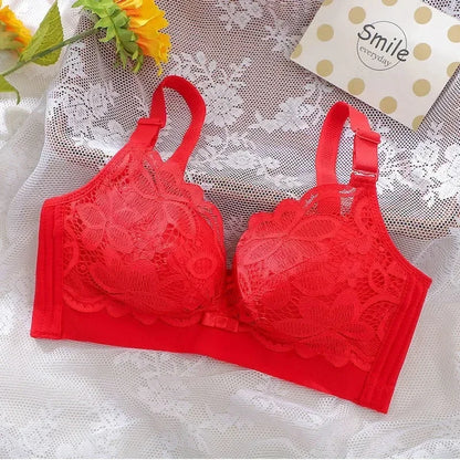 Thickened Extra Thick 12cm Small Chest Flat Chest Gathered Bra No Steel Ring Extra Thick 8cm Bra Closed Breast Sexy