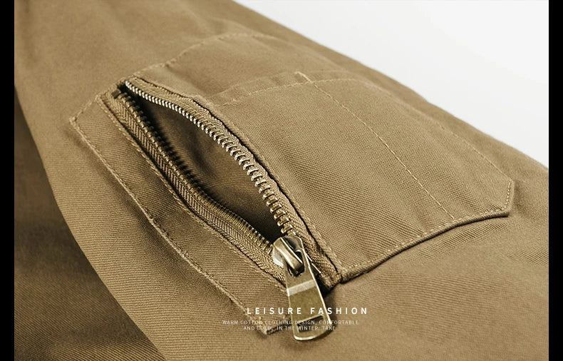 Winter Tactical Jacket Outdoor Men Fleece Sports Running Warm Coat Solid Color Stand Collar Breathable Comfortable Pilot Jacket