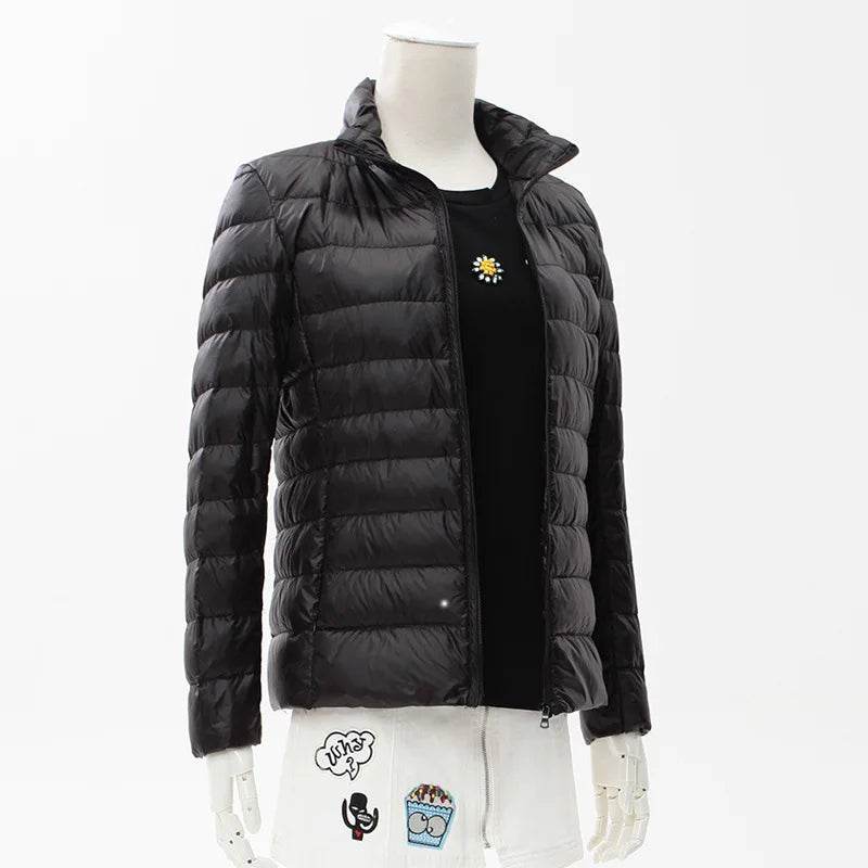 13 Farben Frauen Frühling Puffer Mantel 2023 Neuheiten Ultra Licht Weiße Ente Unten Jacke Koreanische Slim Fit Kurze Parkas.