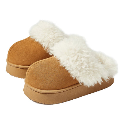 Eyriphy, Größe: 36-37 bis 46-47, Winter-Baumwollschuhe/ Pelzig/ Plateauschuhe/ Damenschuhe/ Hausschuhe Herren/ Baumwollhausschuhe Damen