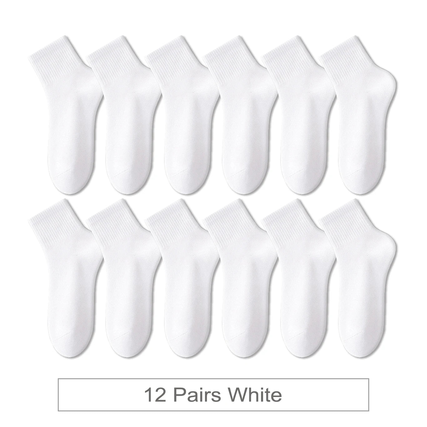 12 Pairs New Woman Cotton Socks Men Sock Short Ankle Colorful Autumn Spring Soft Breathable Colorful Girl Sock.