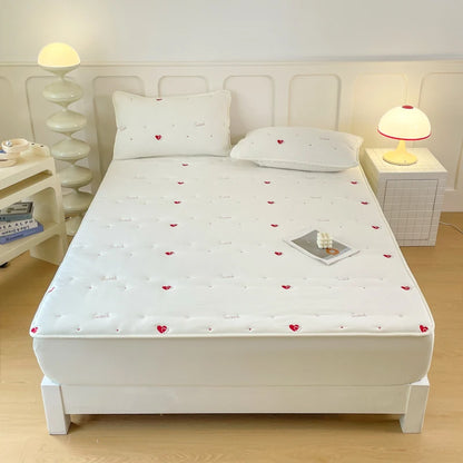 Thicken Bedspread Elastic Bed Cover Simple Style Bed Linen Queen/King Size Mattress Covers 매트리스 커버	 (No Pillowcase).