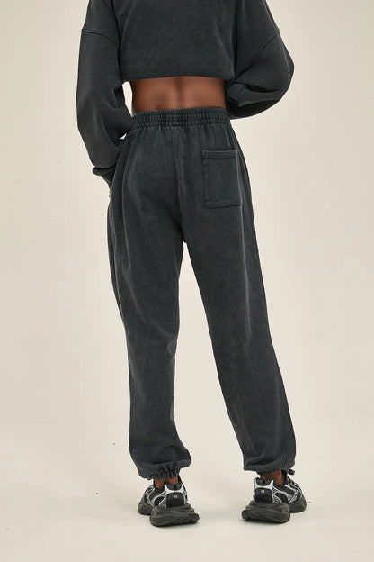 Vier Jahreszeiten Neue Mode Für Männer Casual Trendy Amerikanischen Gewaschen Gewachst Lose Einfarbig Hosen Gerade Jogger Hosen Männliche Hosen.