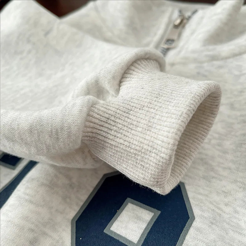 Baby Boy Sets Children's Clothes Suit Autumn Long-Sleeved Sweater Sweatpants 2Pcs New Kids Collar Half-Zip Fashion Outfits.